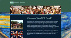 Desktop Screenshot of gavelwilltravel.com