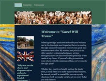 Tablet Screenshot of gavelwilltravel.com